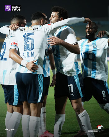 احتفال لاعبى بيراميدز