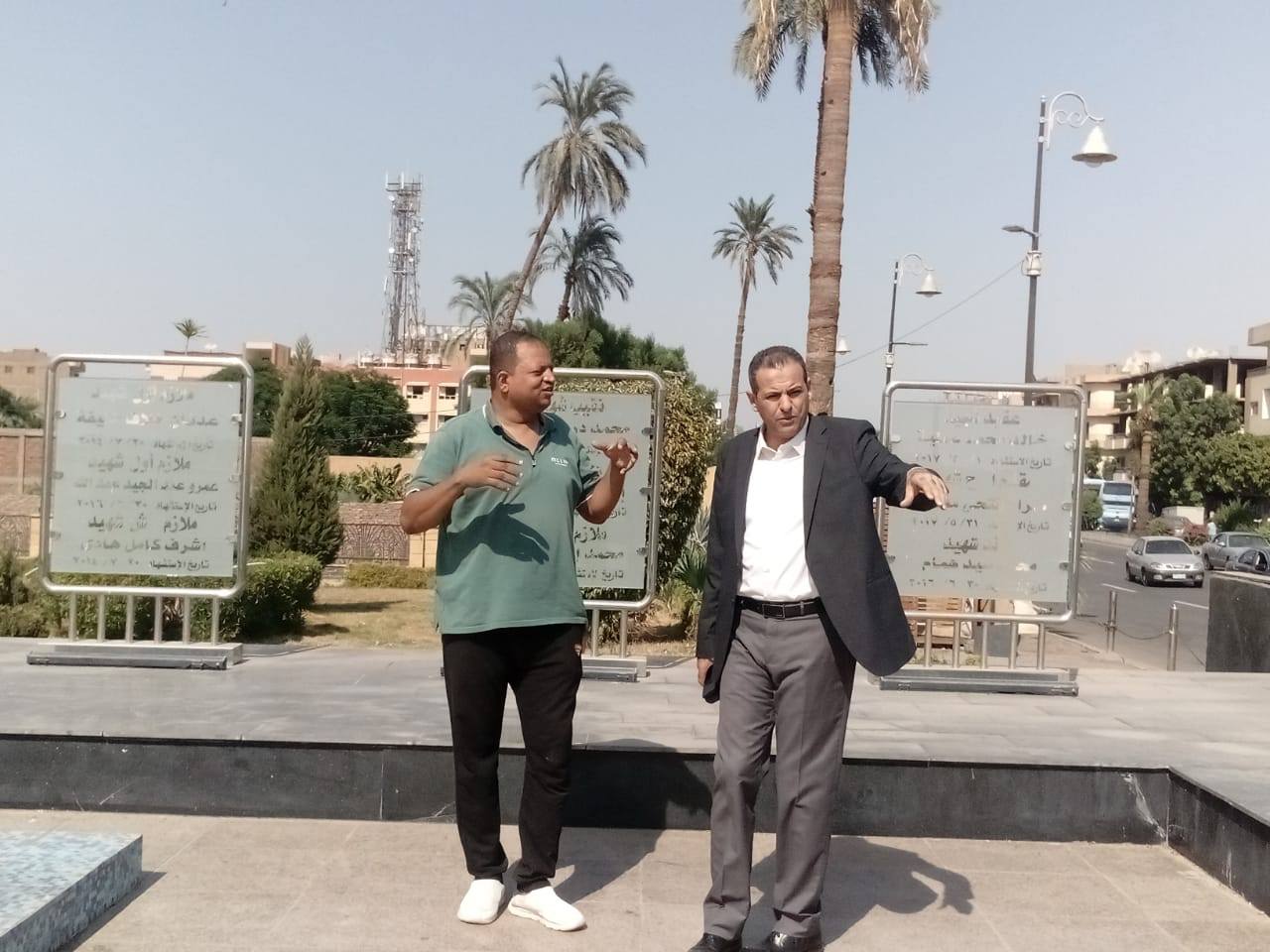 متابعة رفع كفاءة النصب التذكاري بمدينة الأقصر