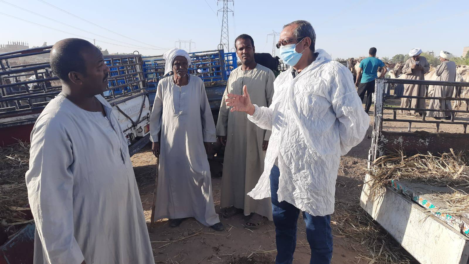 حملات الطب البيطرى لتوعية أصحاب الماشية بالأسواق