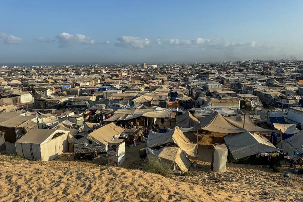 الخيام بمدينة غزة