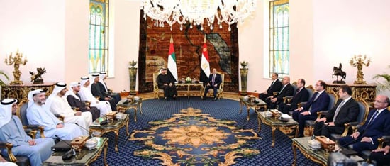 الرئيس السيسى والشيخ محمد بن زايد ال نهيان (7)