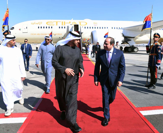 الرئيس السيسى والشيخ محمد بن زايد ال نهيان (1)