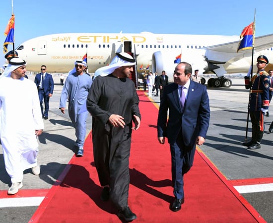 الرئيس السيسى والشيخ محمد بن زايد ال نهيان (1)