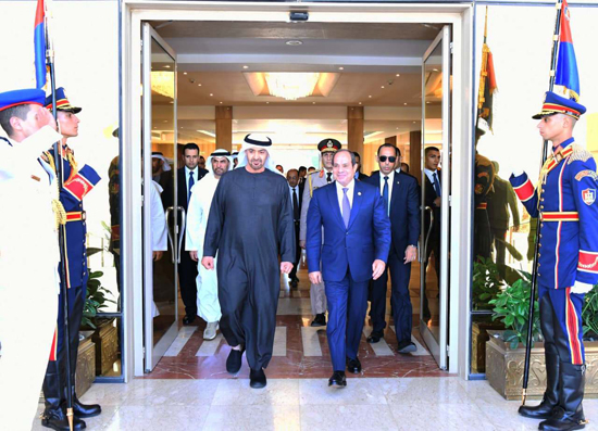 الرئيس السيسى والشيخ محمد بن زايد ال نهيان (8)
