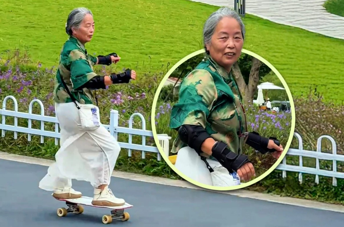 جدة تثير الجدل بممارستها التزلج جدة تثير الجدل بممارستها التزلج