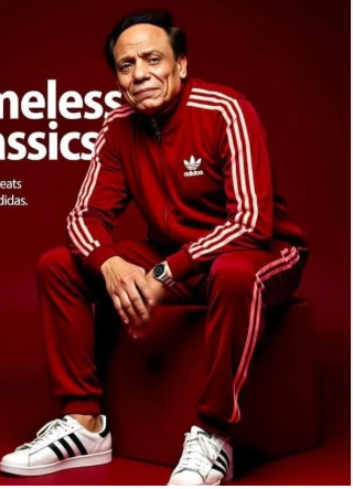 الزعيم عادل إمام فى صورة تم تصميمها بالـ ai