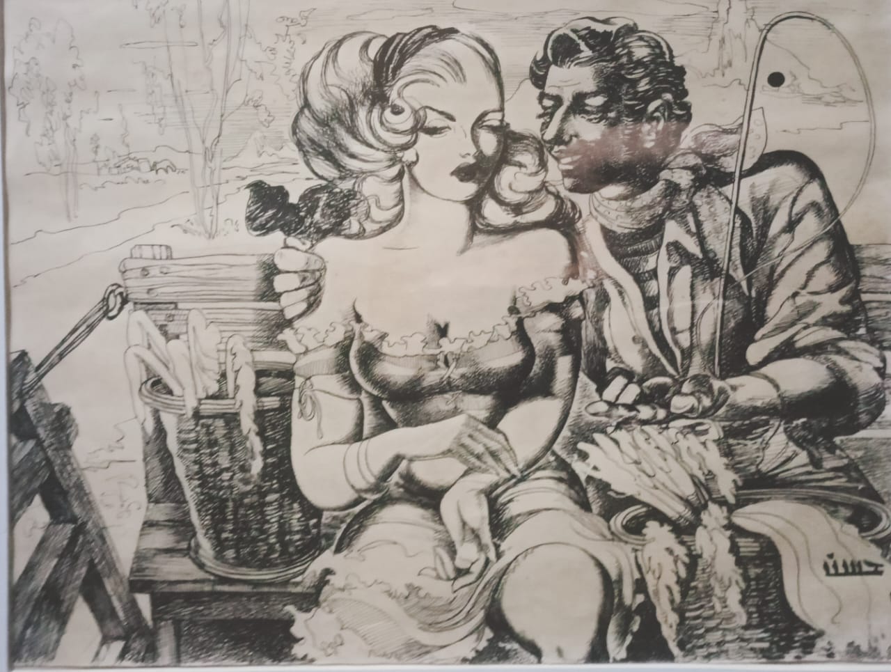 لوحة حسن لوحة حسن