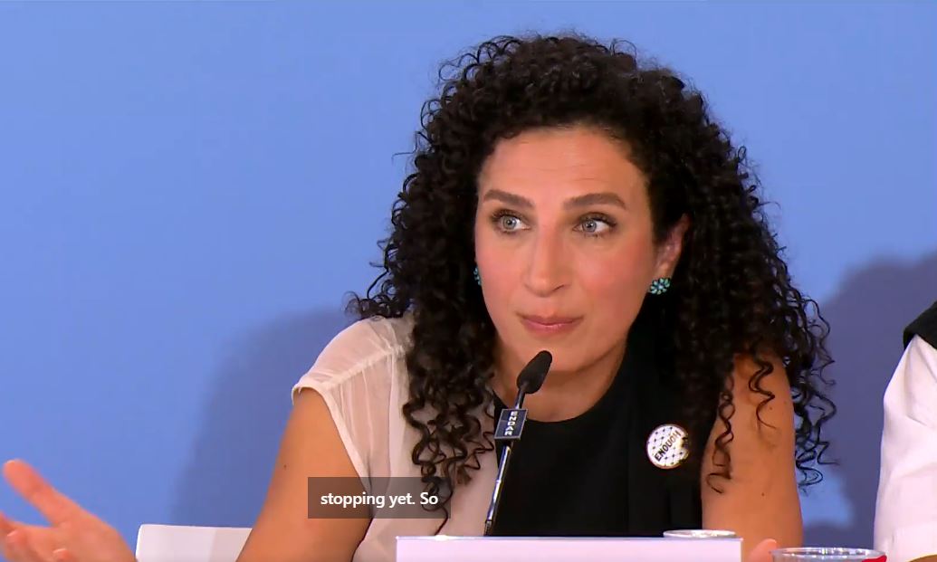 مؤتمر فيلم صوت هند رجب بمهرجان فيسنيا