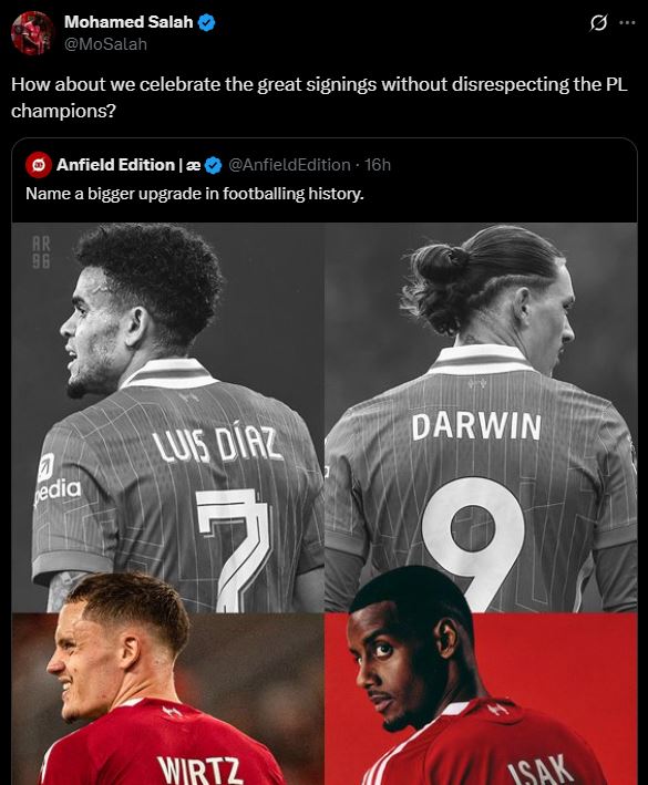 حساب محمد صلاح
