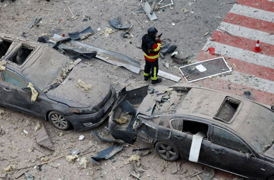 عواقب الهجمات الروسية الجماعية بالطائرات بدون طيار والصواريخ على أوكرانيا (5)