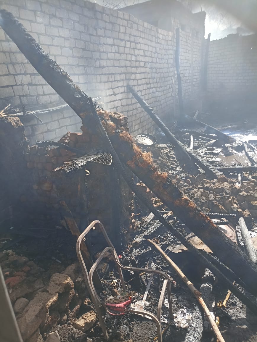 اثار الحريق