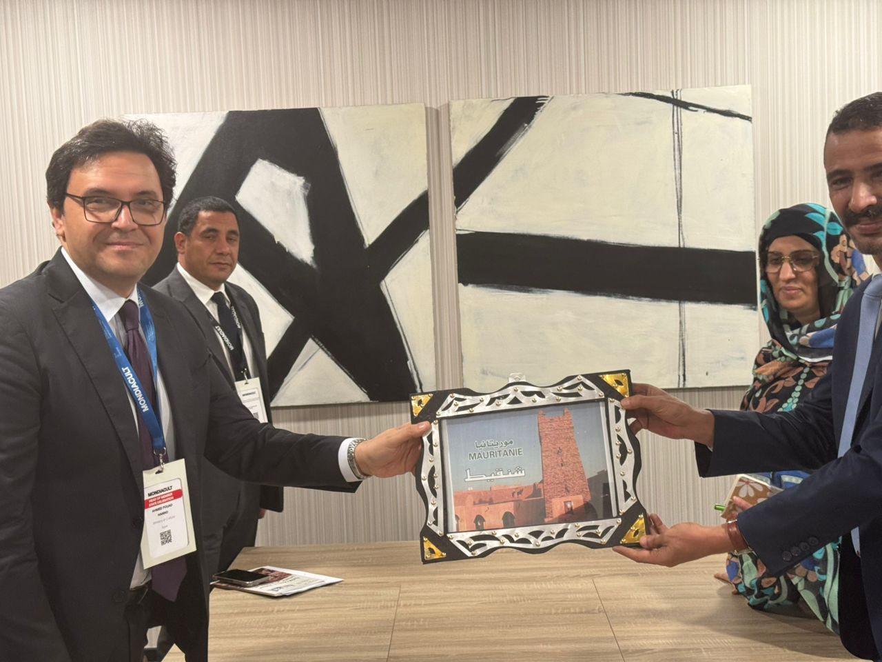 جانب من اللقاء جانب من اللقاء