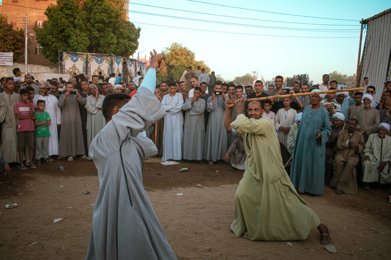 حلقات التحطيب فى المولد النبوى الشريف بالأقصر
