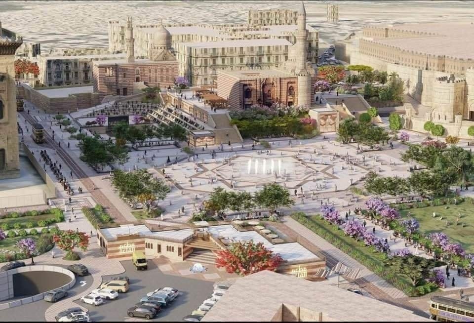 مقترح التطوير أمام مسجدي السلطان حسن والرفاعي