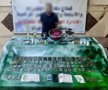 المتهم والمضبوطات