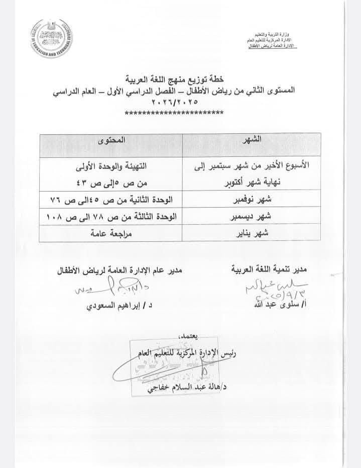 توزيع العربى والإنجليزية لرياض الأطفال توزيع العربى والإنجليزية لرياض الأطفال