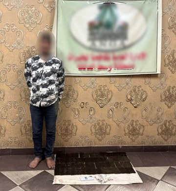 متهم بحوزته حشيش