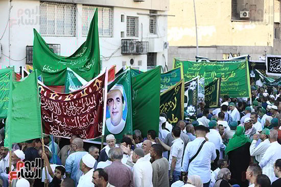 رايات الطرق الصوفية فى الاحتفال رايات الطرق الصوفية فى الاحتفال