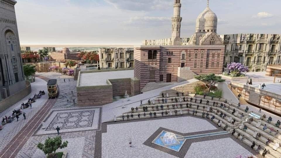 مقترح التطوير أمام مسجد المحمودي