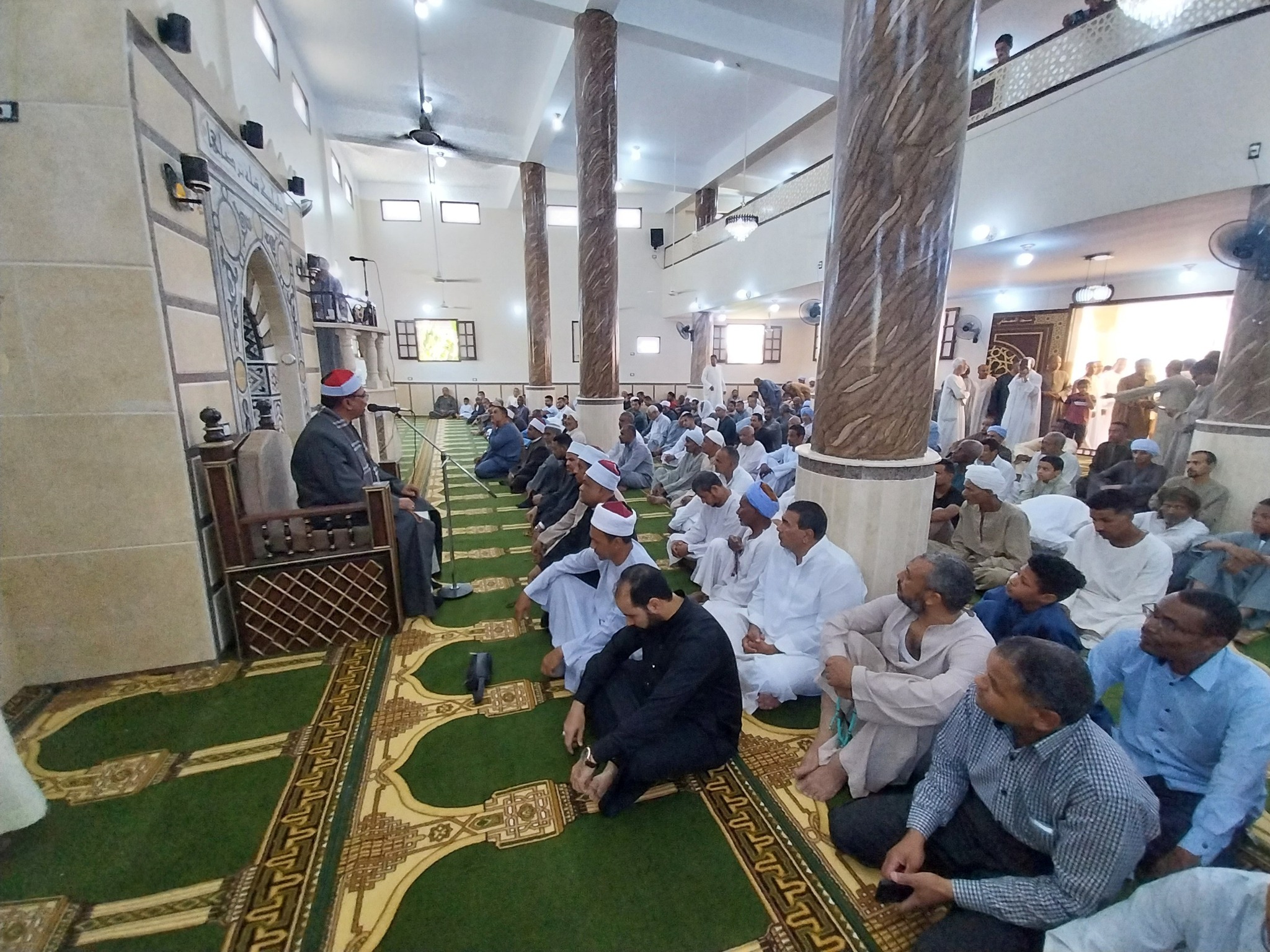 أول صلاة جمعة داخل مسجد المصطفي بنجع علوان بأوقاف الطود