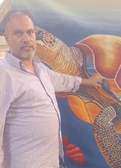 لوحه فنية متميزة من أعمال محمود عابد من صناع فوه