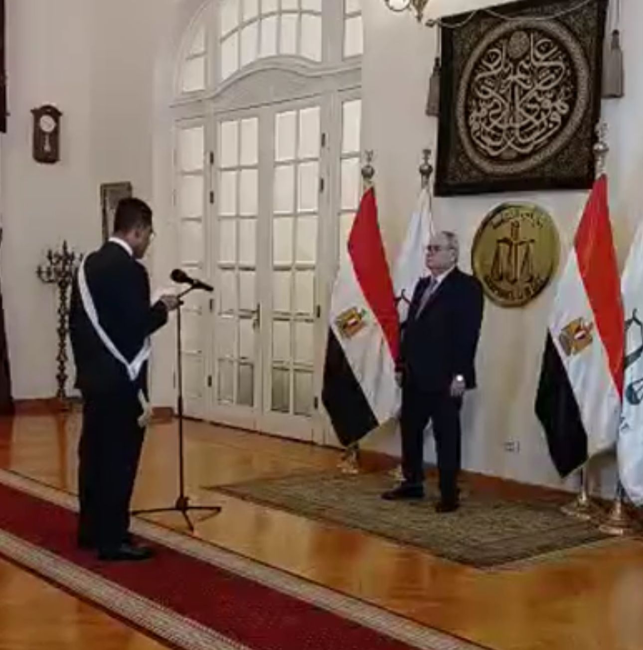 مراسم حلف اليمين للدفعة الجديدة من المندوبين المساعدين بمجلس الدولة (1)