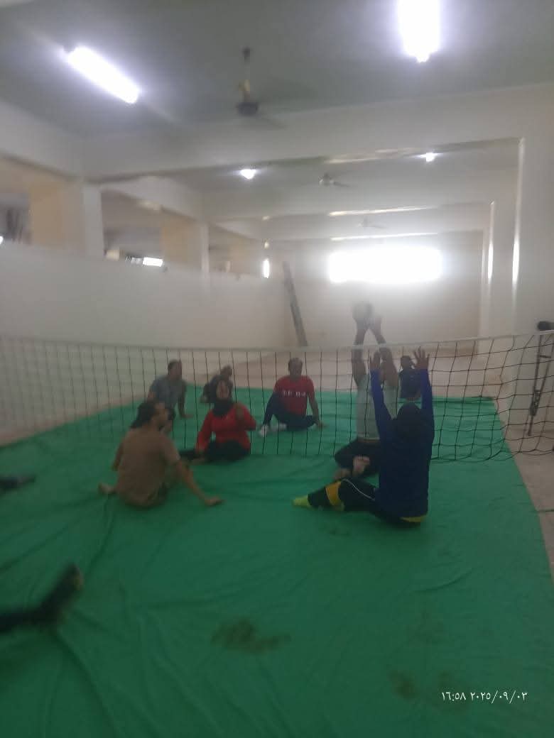 كرة الطائرة جلوس ببنى سويف