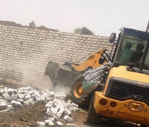 جانب من تنفيذ الإزالات جانب من تنفيذ الإزالات