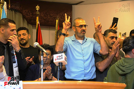 فعالية دعم الأسرى الفلسطينيين بنقابة الصحفيين (4)