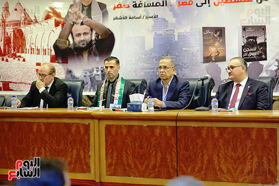 فعالية دعم الأسرى الفلسطينيين بنقابة الصحفيين (1)