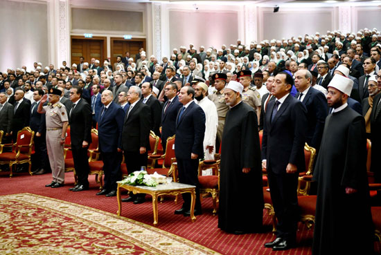 الرئيس السيسي يشهد الاحتفال بذكرى المولد النبوى الشريف (12)