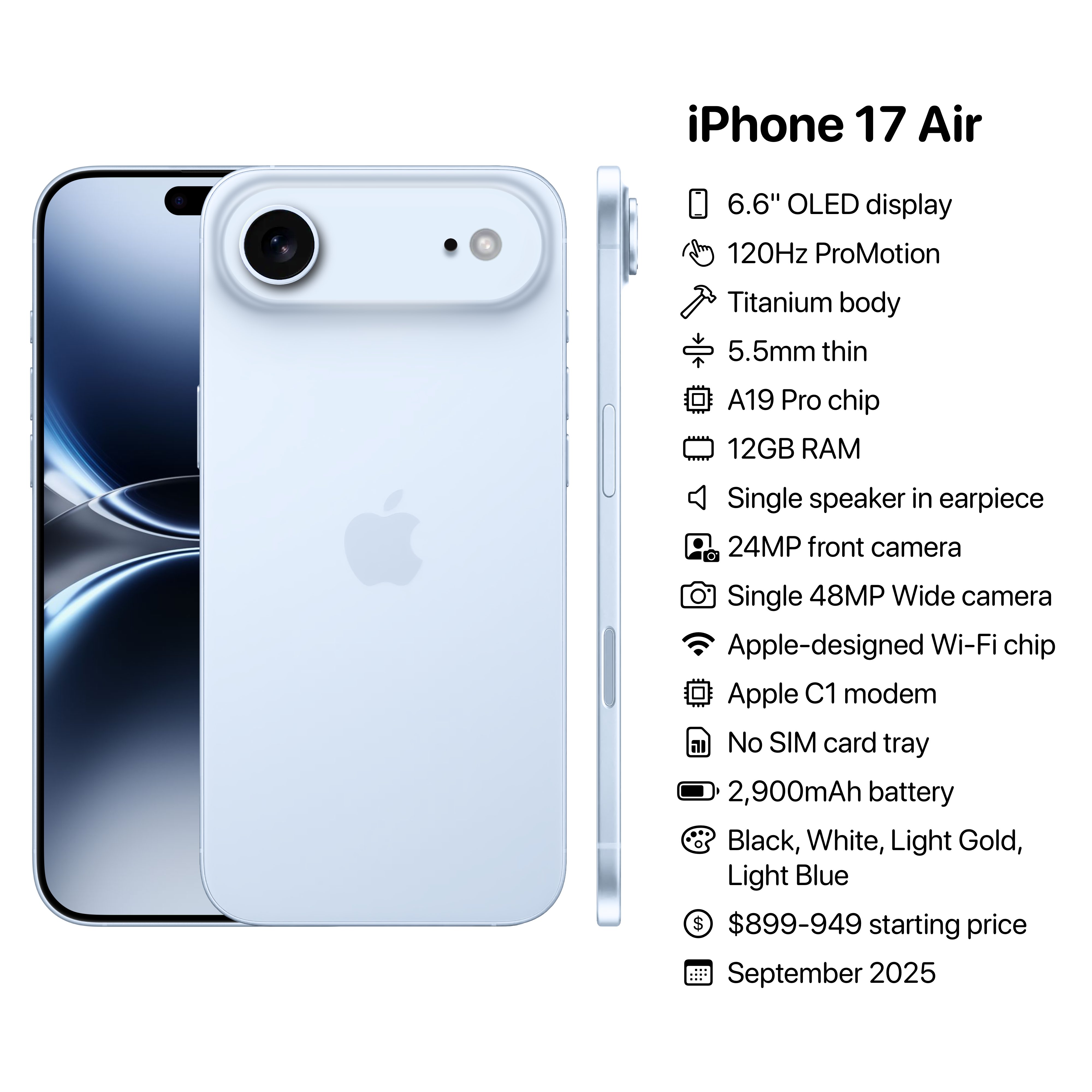 iPhone 17 Air iPhone 17 Air