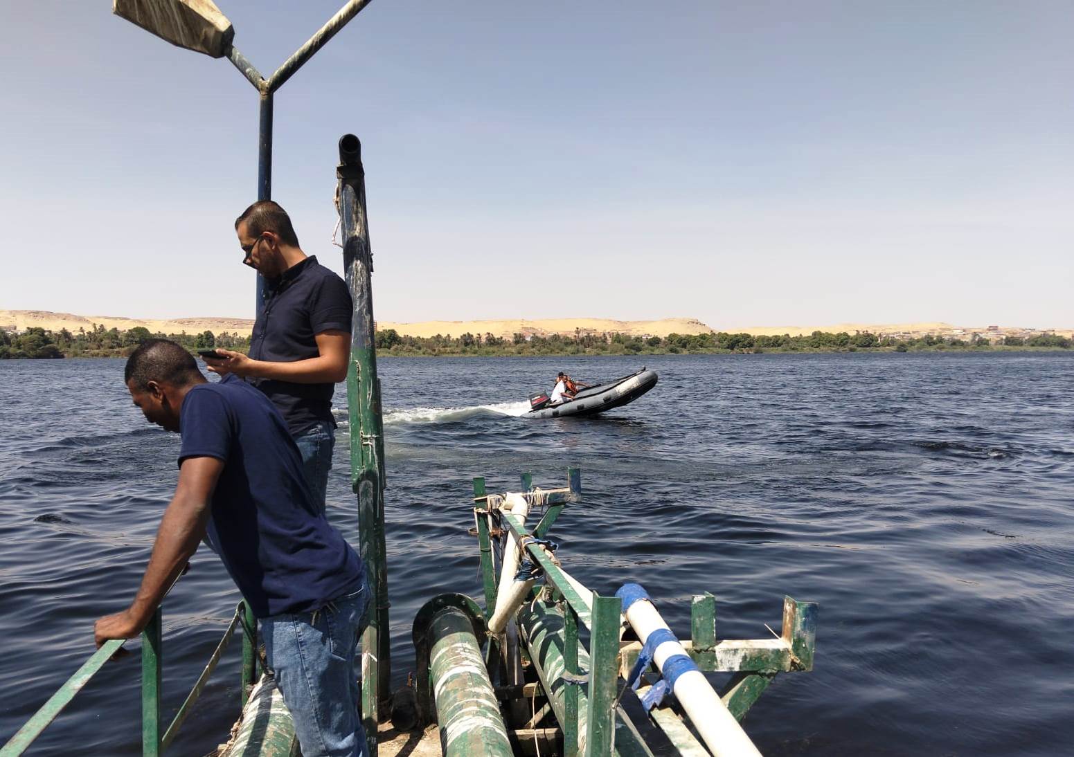 تفتيت بقعة سولار بنهر النيل