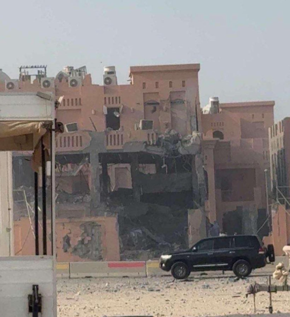 المبني المستهدف