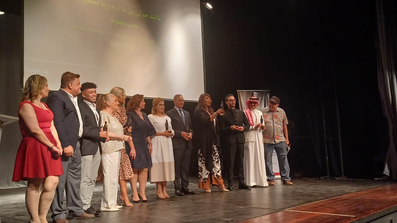 تكريم هالة صدقي وسيمون ومحمد فهيم في افتتاح حفل مهرجان بردية السينمائى (4)