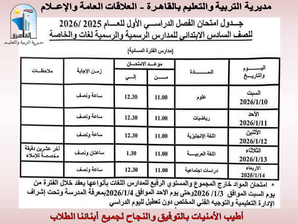 امتحانات الفصل الدراسي الأول (13)