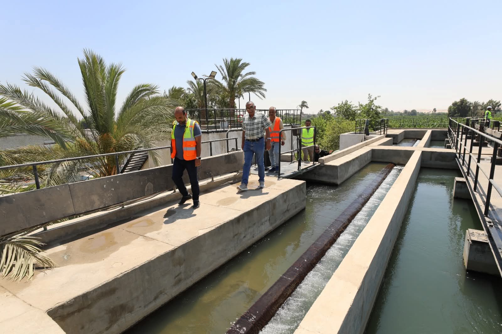 محطات المياه والصرف الصحى بمركز المنيا