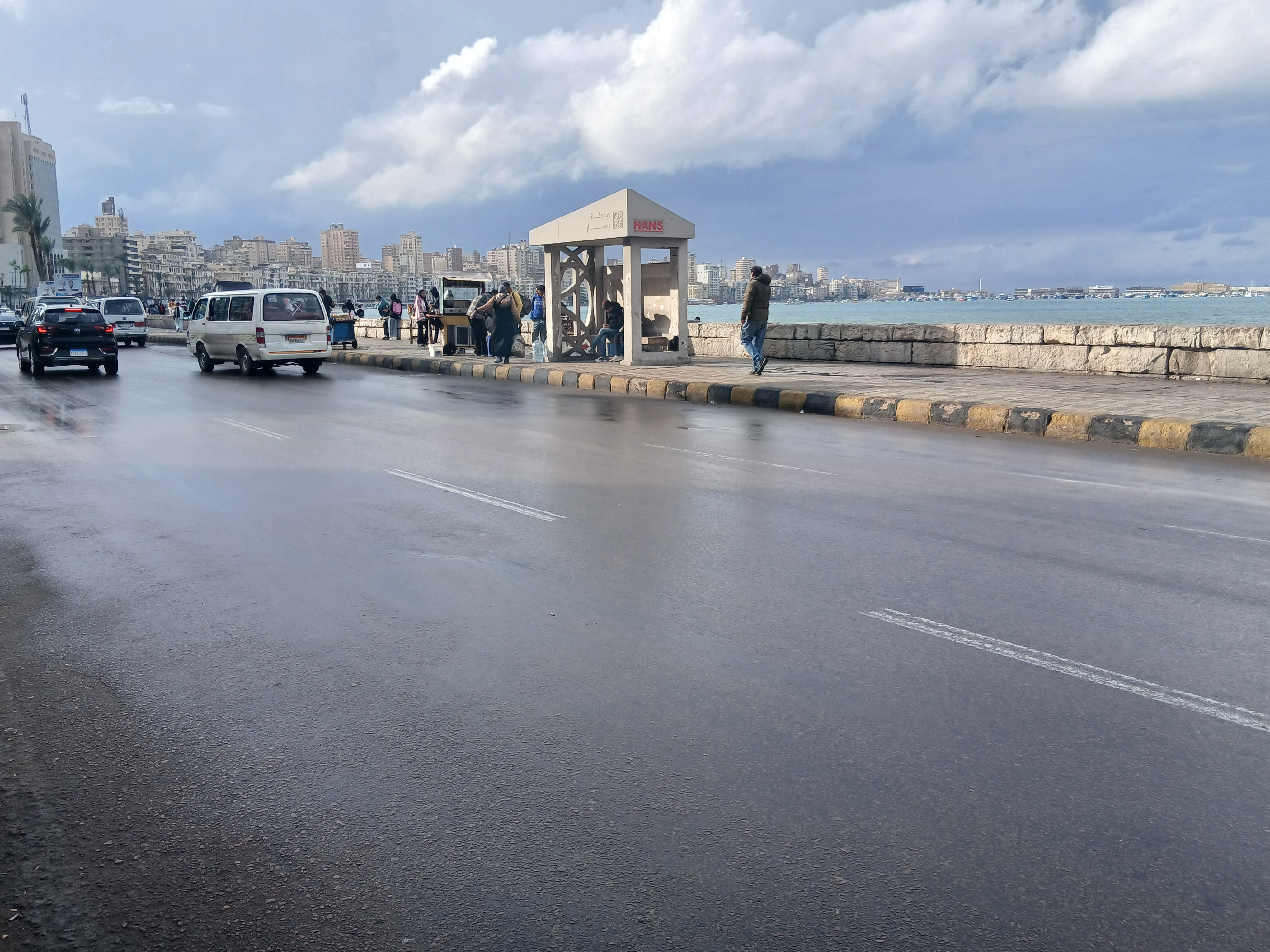 امطار اول ايام رأس السنة بالإسكندرية