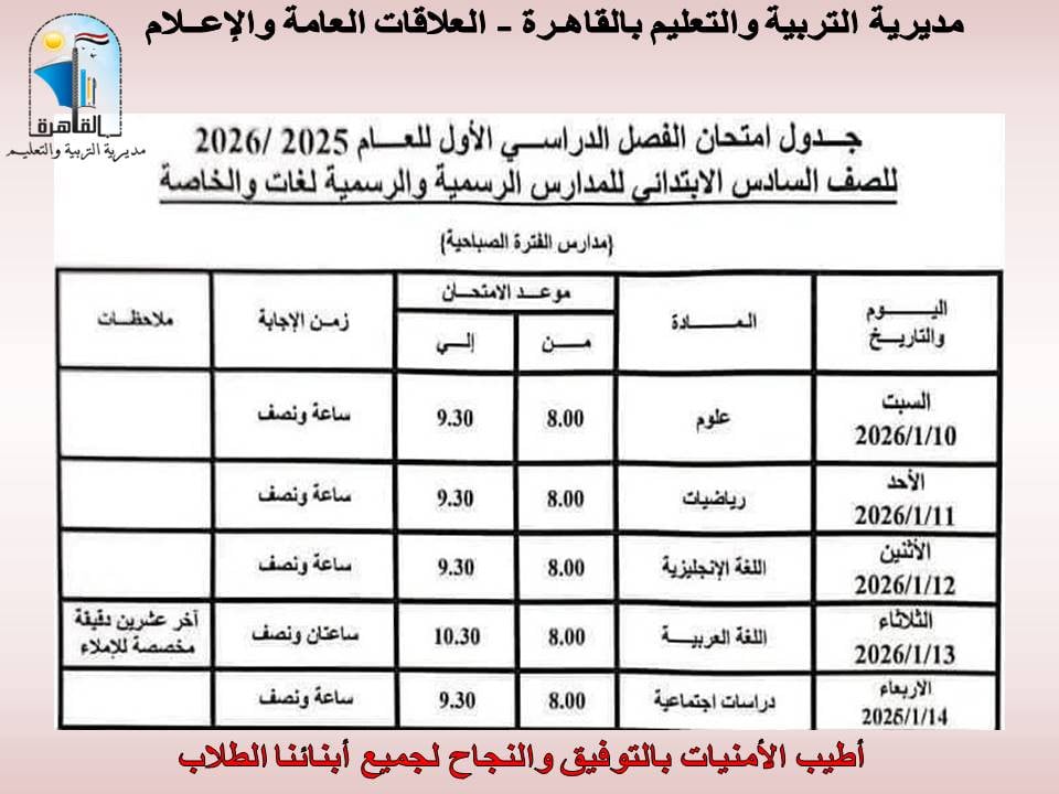 امتحانات الفصل الدراسي الأول (12)