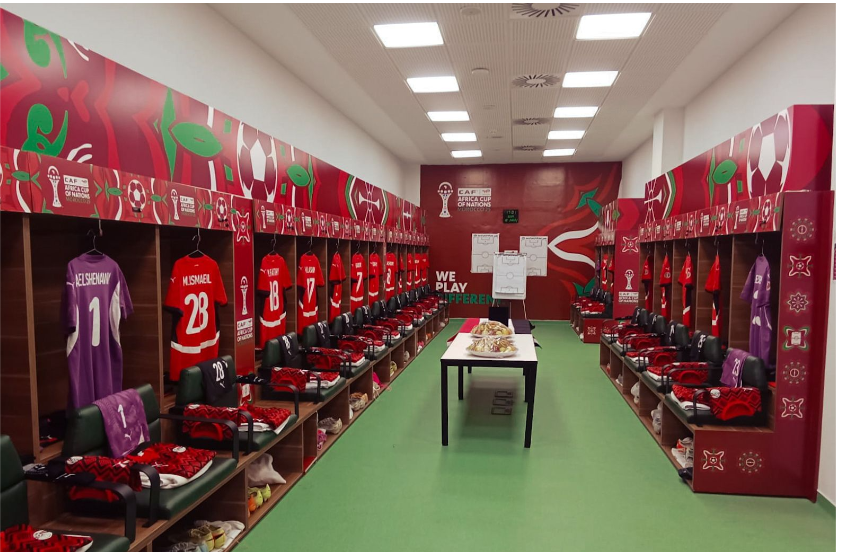 غرفة ملابس المنتخب