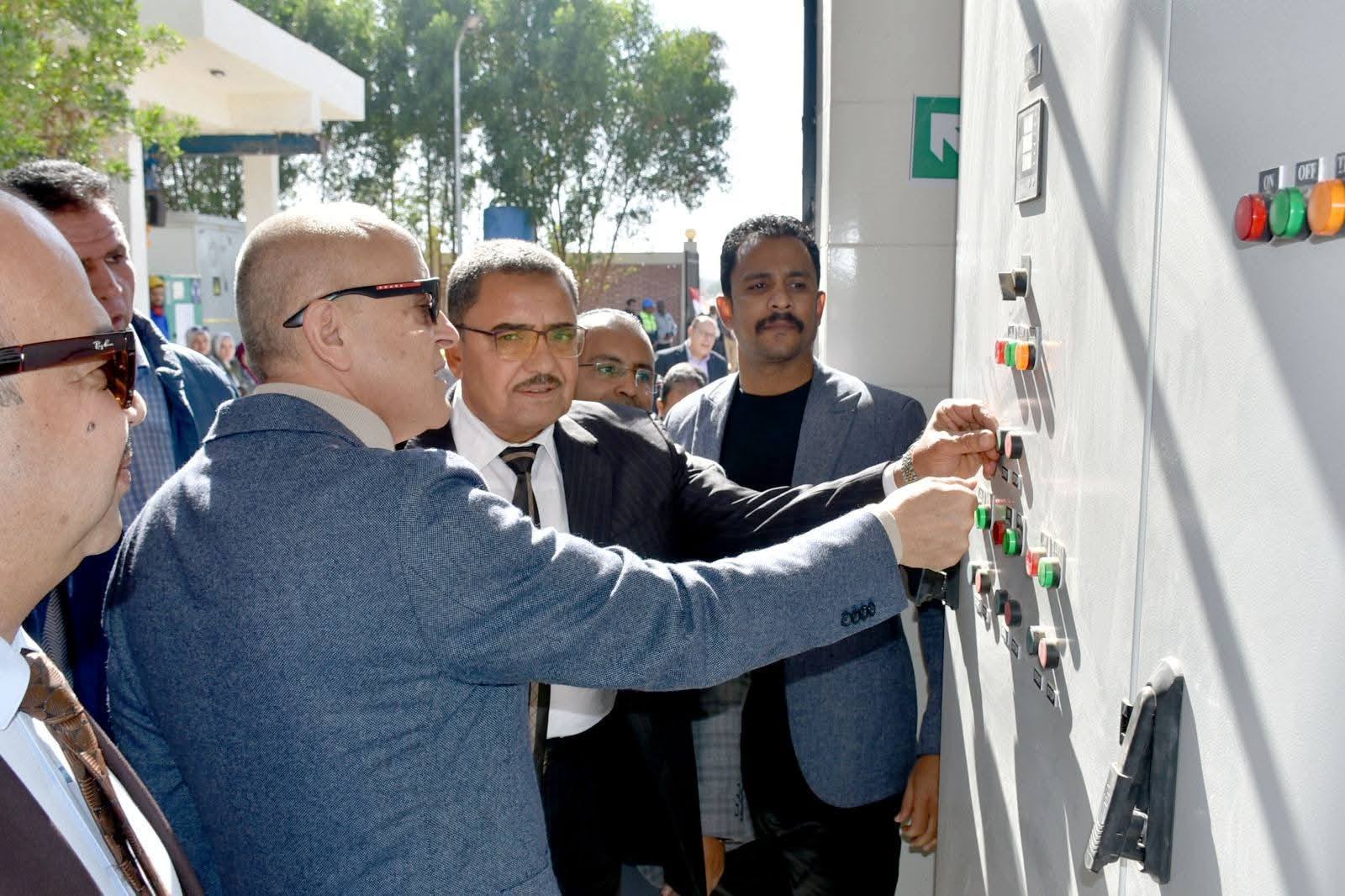 جانب من افتتاح محطات الصرف الصحى فى قرى حياة كريمة بالأقصر