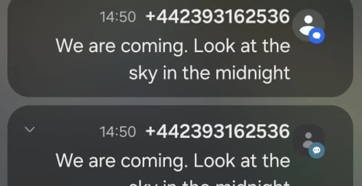 رسائل تهديد 1