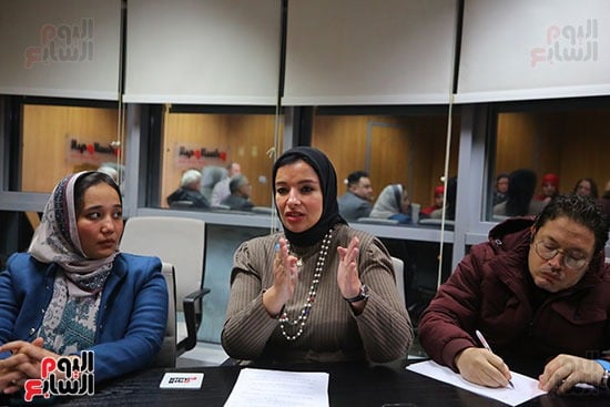 أحمد جمال وآية دعبس والدكتورة إيمان ماهر