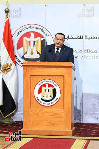 القاضى حازم بدوى رئيس الهيئة الوطنية للانتخابات القاضى حازم بدوى رئيس الهيئة الوطنية للانتخابات