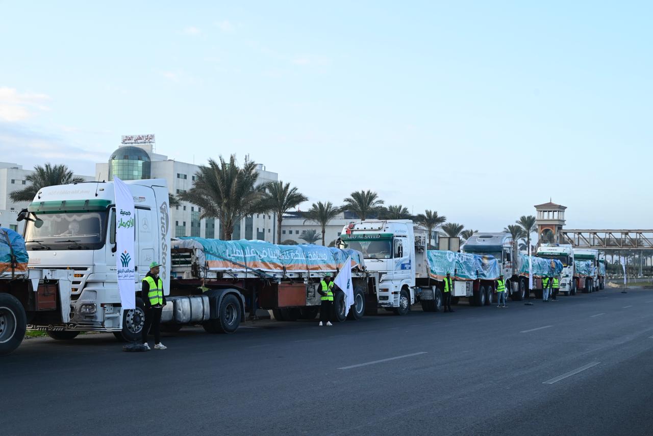 مساعدات مصر الى غزة