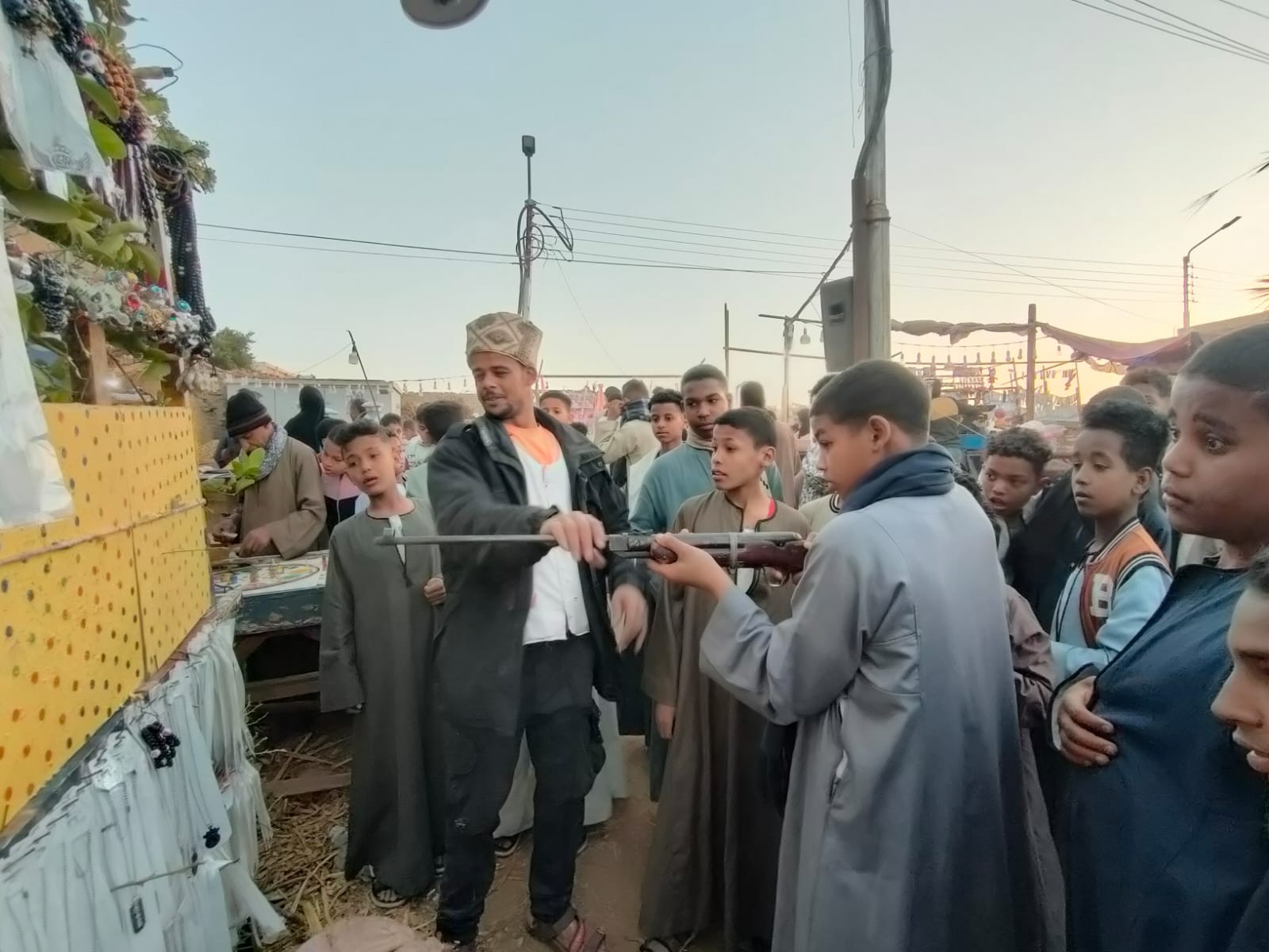 لعبة النيشان بإحتفالات مولد سيدى أحمد إبن إدريس بقرى الدير والزينية_1