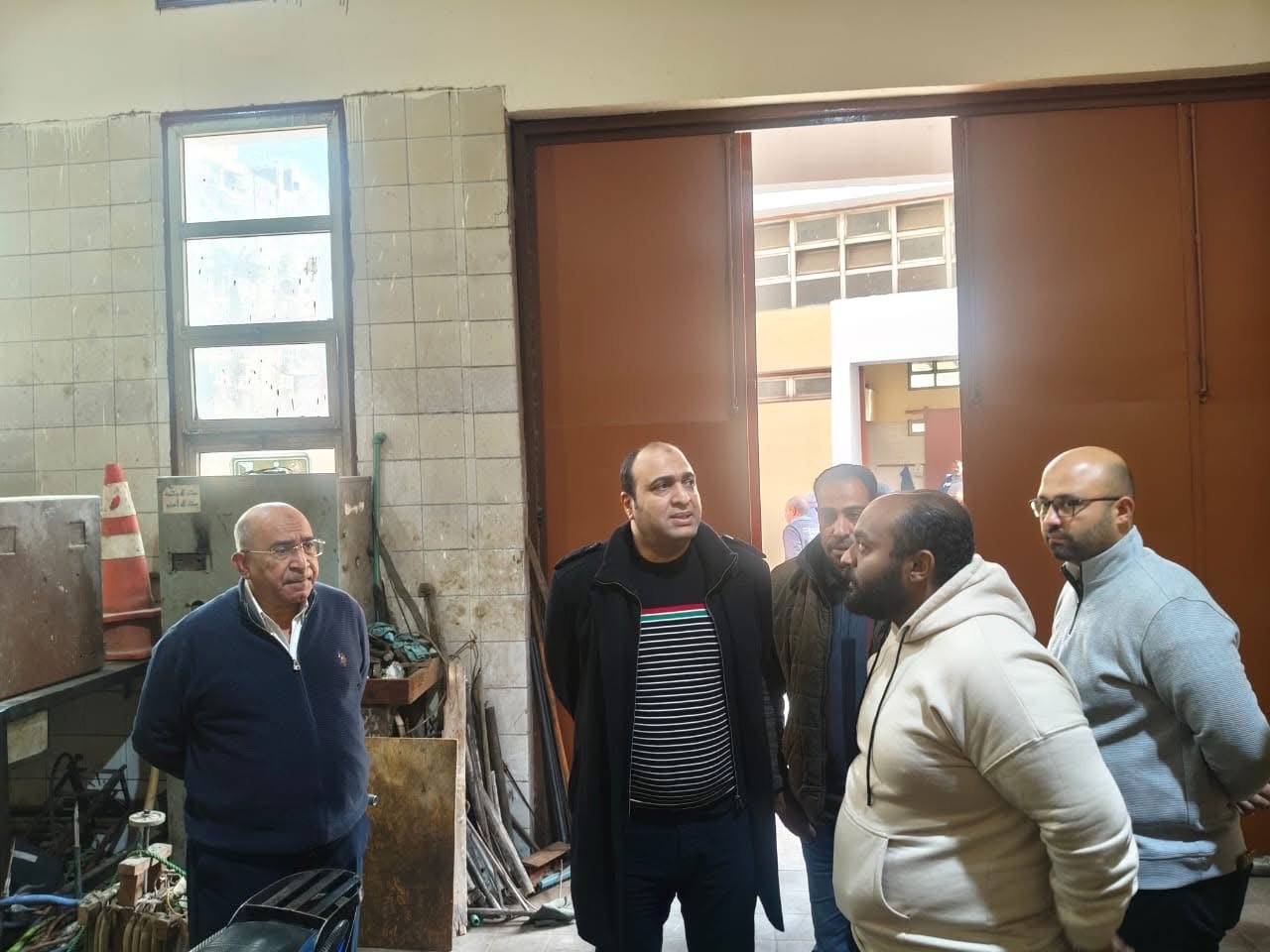 خلال جولة رئيس مياه الجيزة خلال جولة رئيس مياه الجيزة