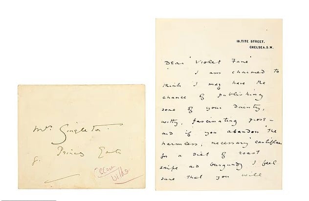 اوسكار وايلد ينتقد النباتيين في رسالة له منذ 139 عاما