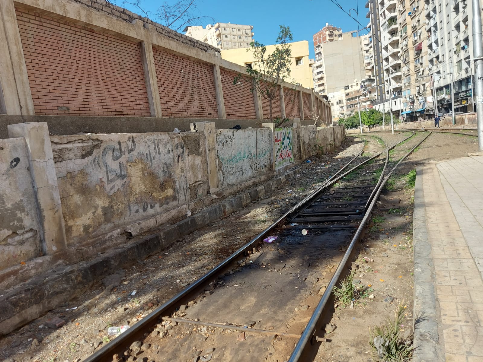 مسار الترام الجارى تطويره