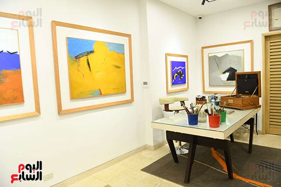 المرسم الخاص بالفنان فاروق حسني